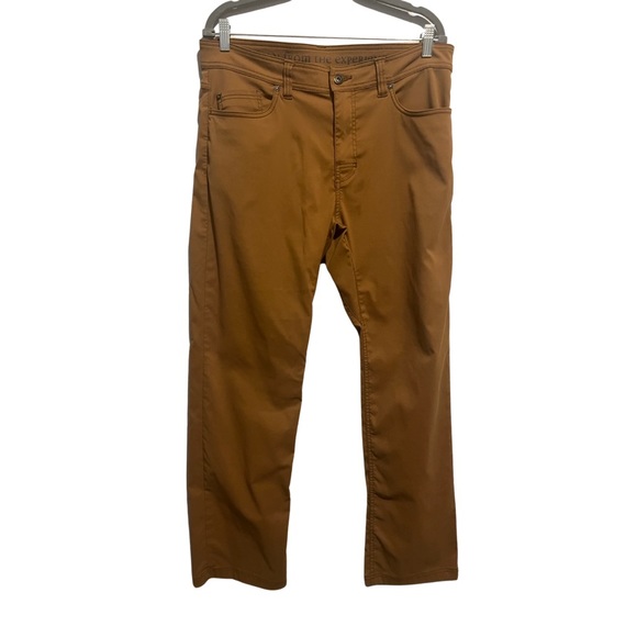 Prana Pants Prana Slim Fit Born From The Experience Tan Pants Size 35wx32l Poshmark